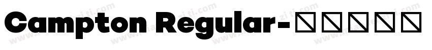 Campton Regular字体转换
